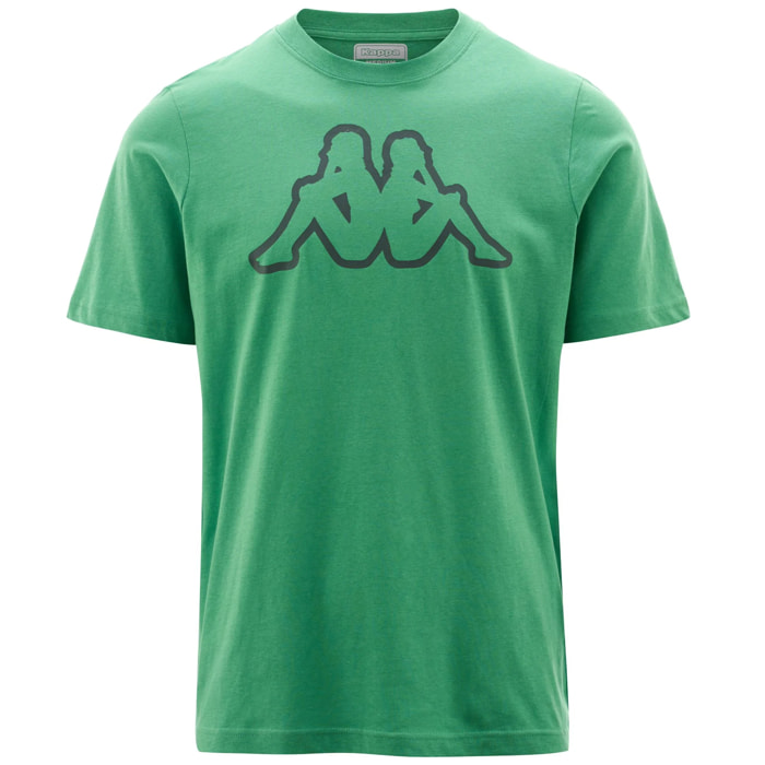 Kappa - Camisetas y tops Hombre Verde - Logo Amberis Dk