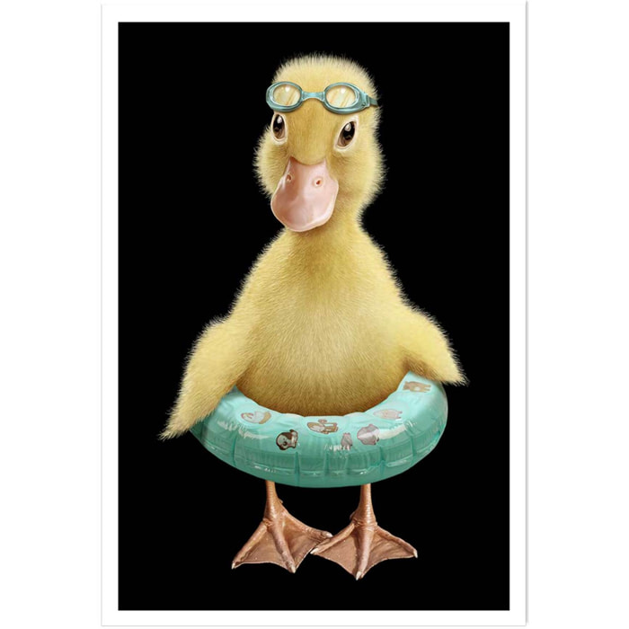 Affiche enfant bouée canard  Affiche seule