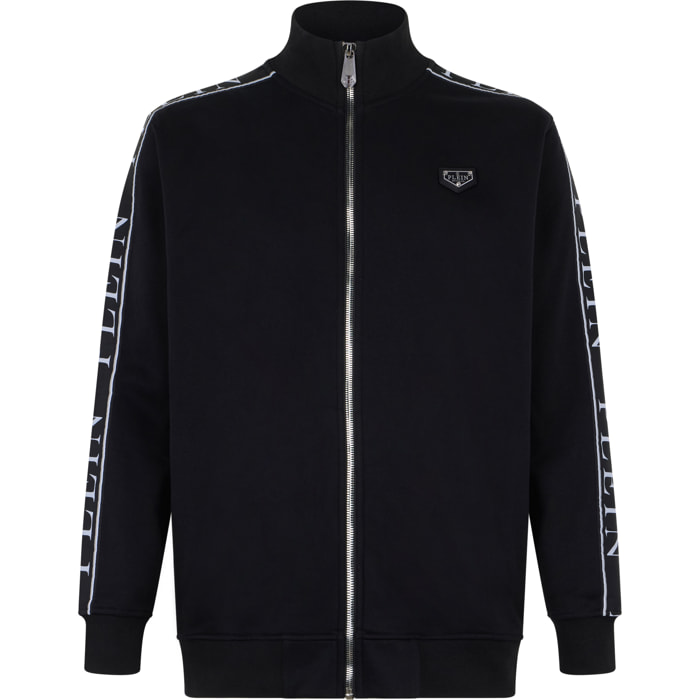 PHILIPP PLEIN Cropped Denim Jacket All-Over Roses