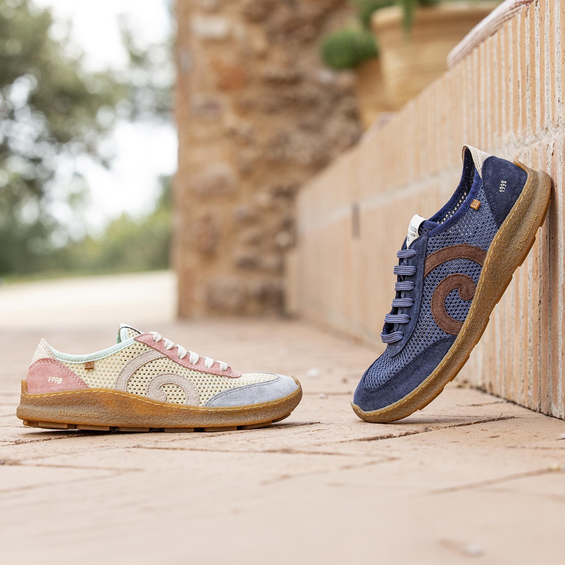 Zapatos N5435C MULTI MATERIAL GREY/OROEL color Grey