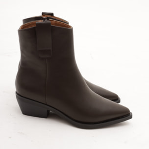 STIVALETTO CAMPEROS LISCIO TESTA DI MORO