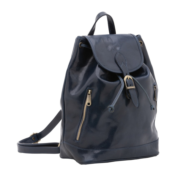 Borsa a spalla da donna - Modello False - 100% pelle artigianale - 25.0 x 32.0 x 14.0 cm