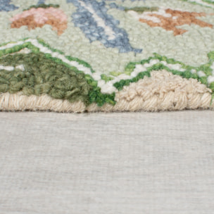 Tapis de couloir en laine BRYONY Vert