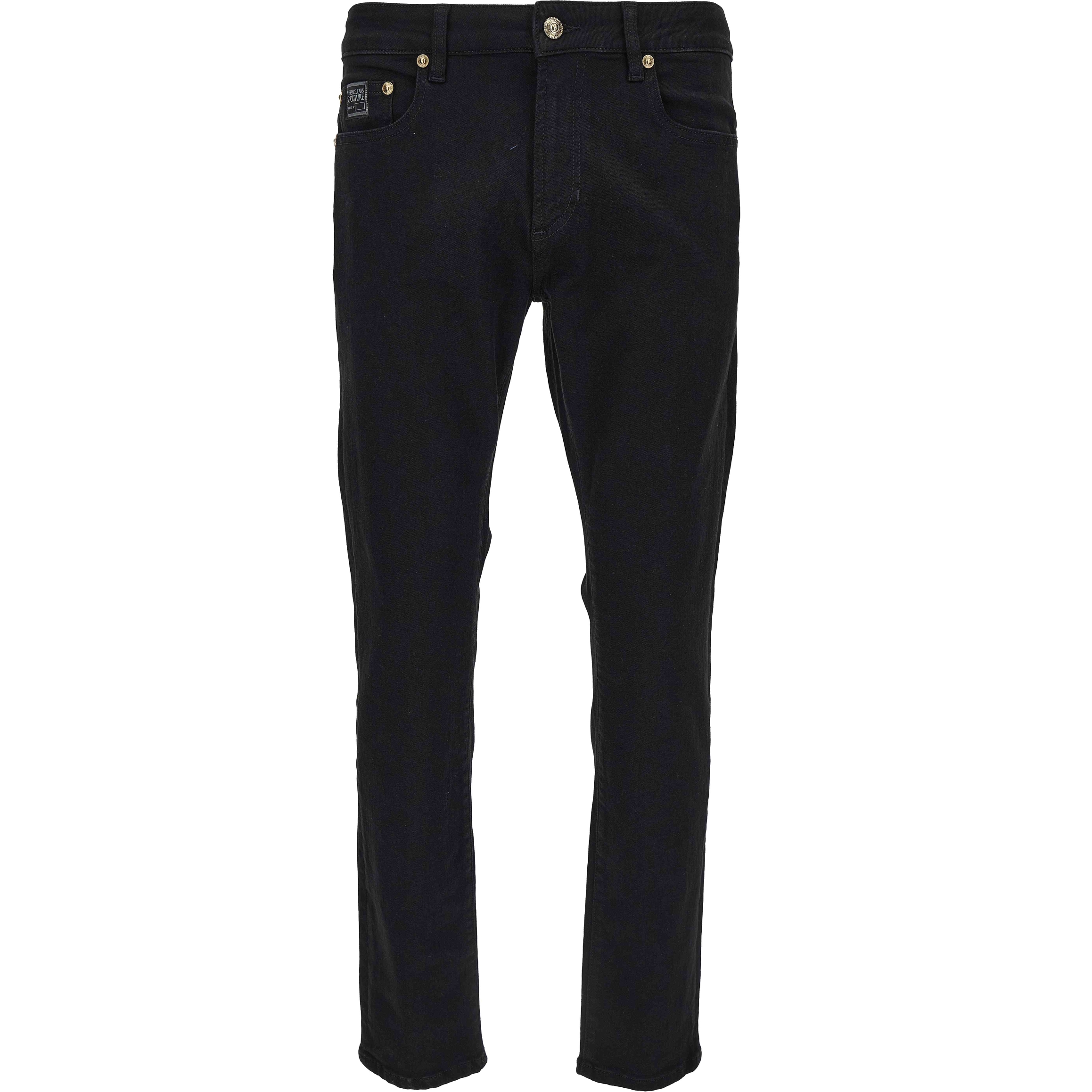 Versace Jeans Couture Pantaloni in cotone con logo-patch Versace Jeans Couture