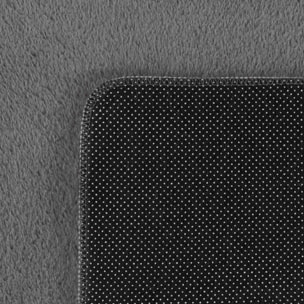 ALBA - Tapis doux gris à poils courts