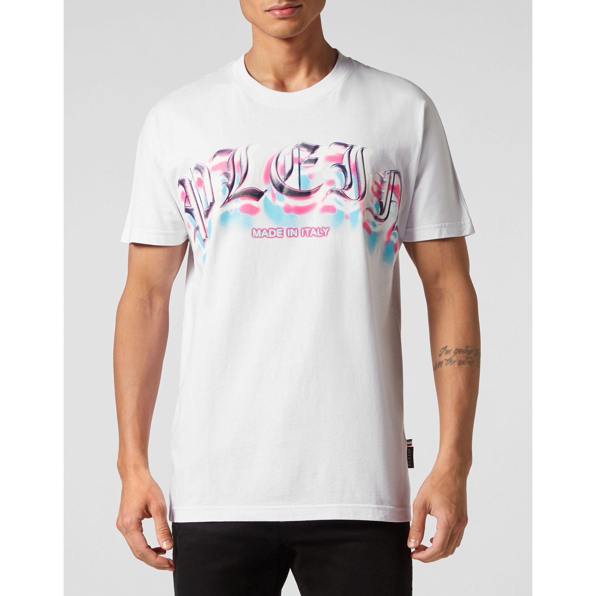 PHILIPP PLEIN Camiseta de cuello redondo y manga corta GOTHIC PLEIN