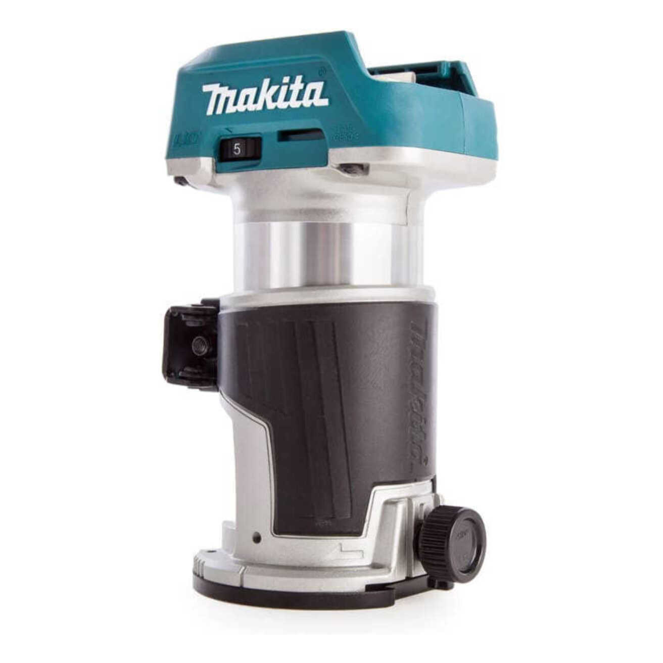 Affleureuse 18 V LXT - MAKITA - avec 2 batteries 18V 5.0Ah - chargeur - accessoires - MakPak - DRT50RTJX3