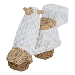 Objet décoratif scooter Vivia 19,8x7,8x13,5cm blanc