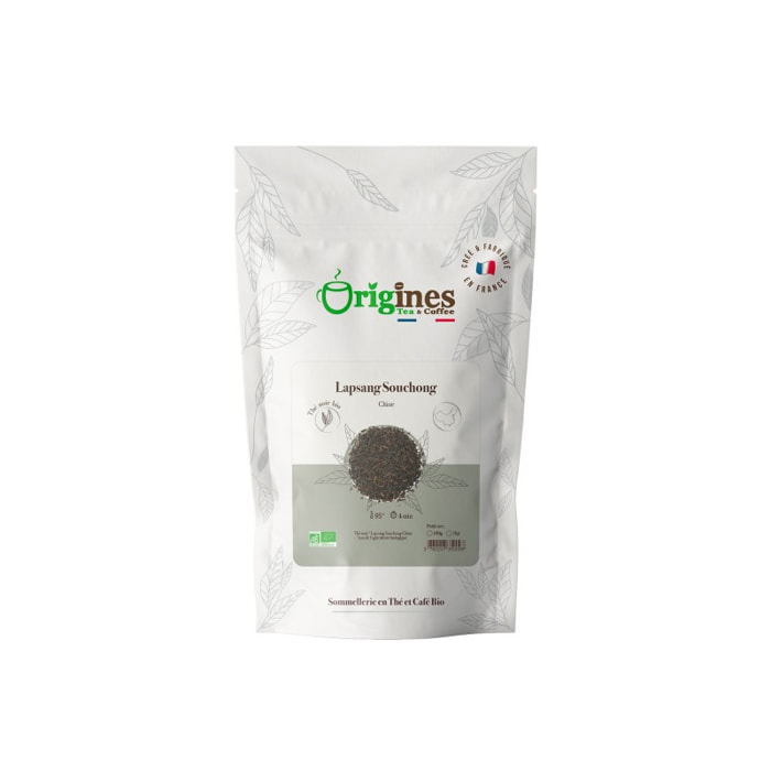 Lapsang Souchong - Thé noir Bio fumé de Chine - Sachet 100g