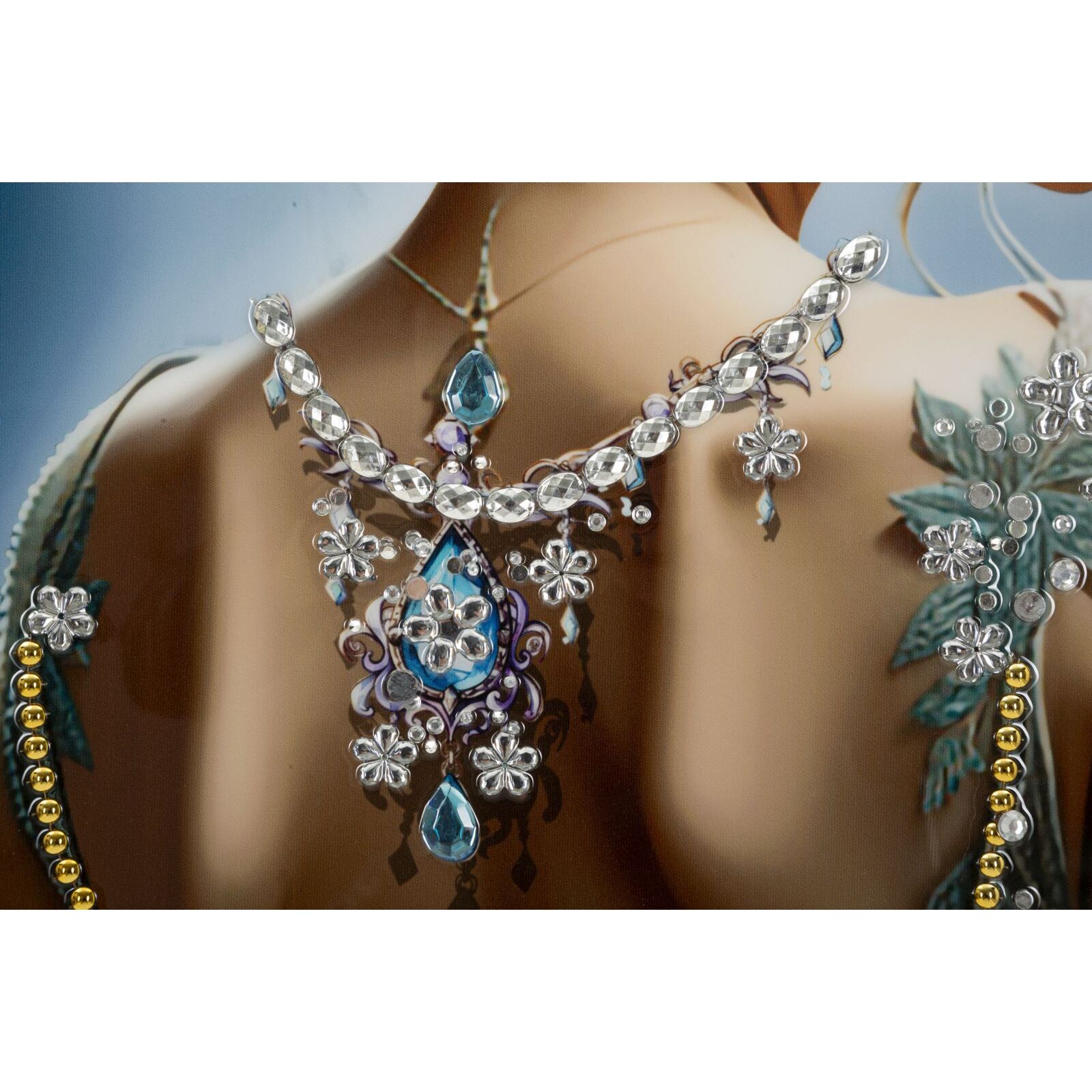 DIPINTO SU TELA LACCATO ISABEL C/CORNICE -A- CM 72X4X102