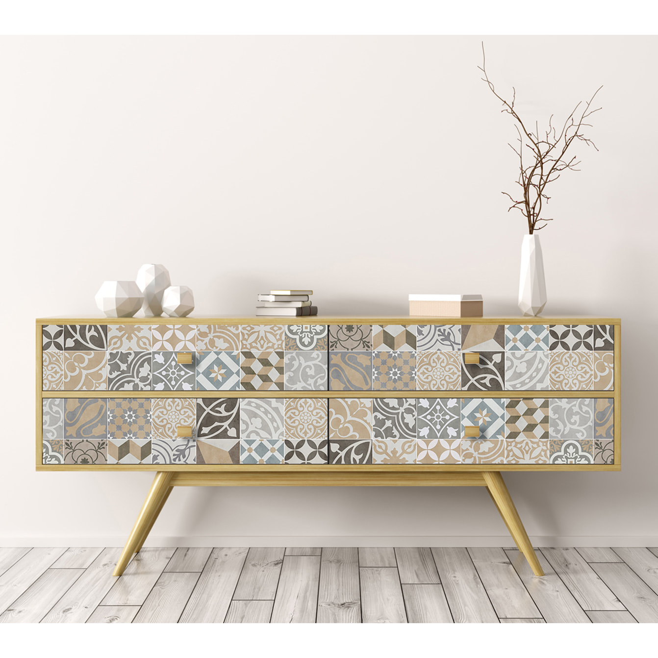 Stickers adhesivos de CERAMIKO - Antique sepia 50x100