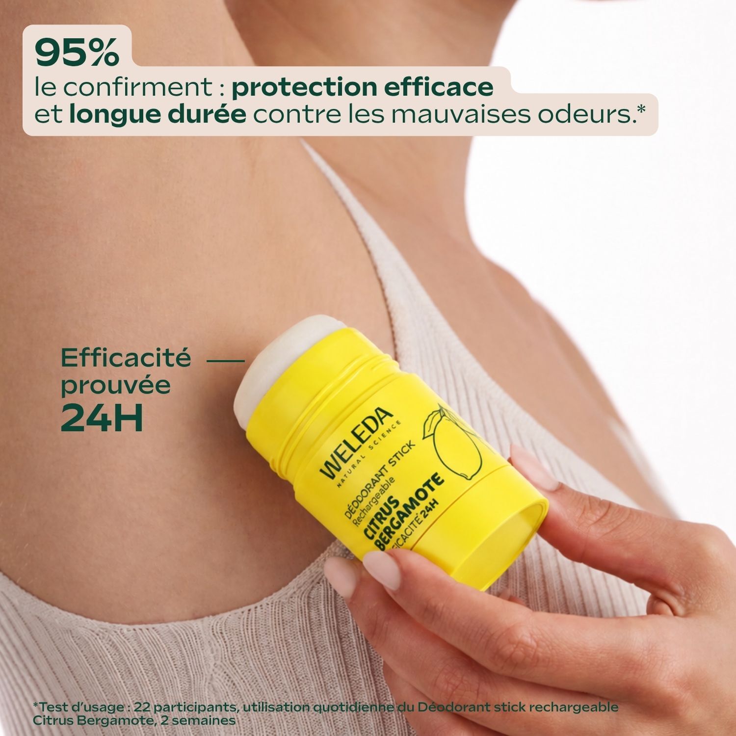 WELEDA - Déodorant Stick Rechargeable Citrus Bergamote 50g