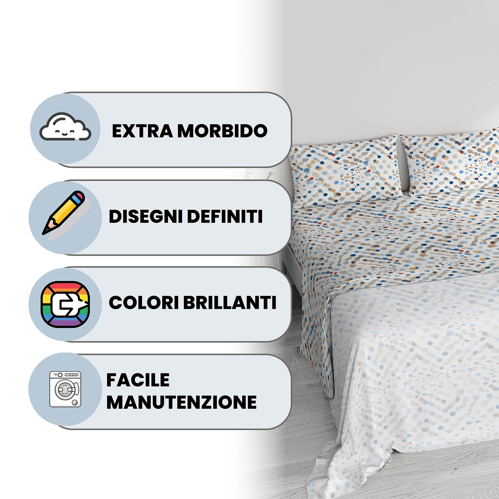 COMPLETO LETTO RIVER, SINGOLO