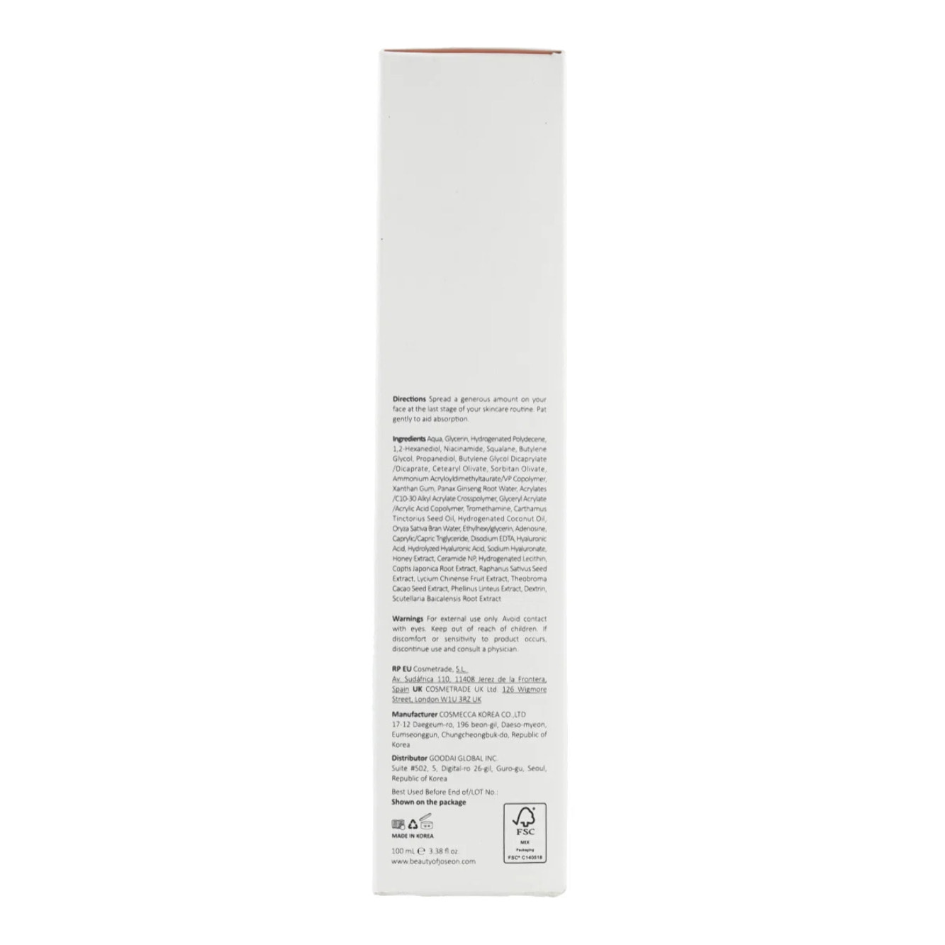 Crema Facial Dynasty Cream Beauty Of Joseon 100 ml