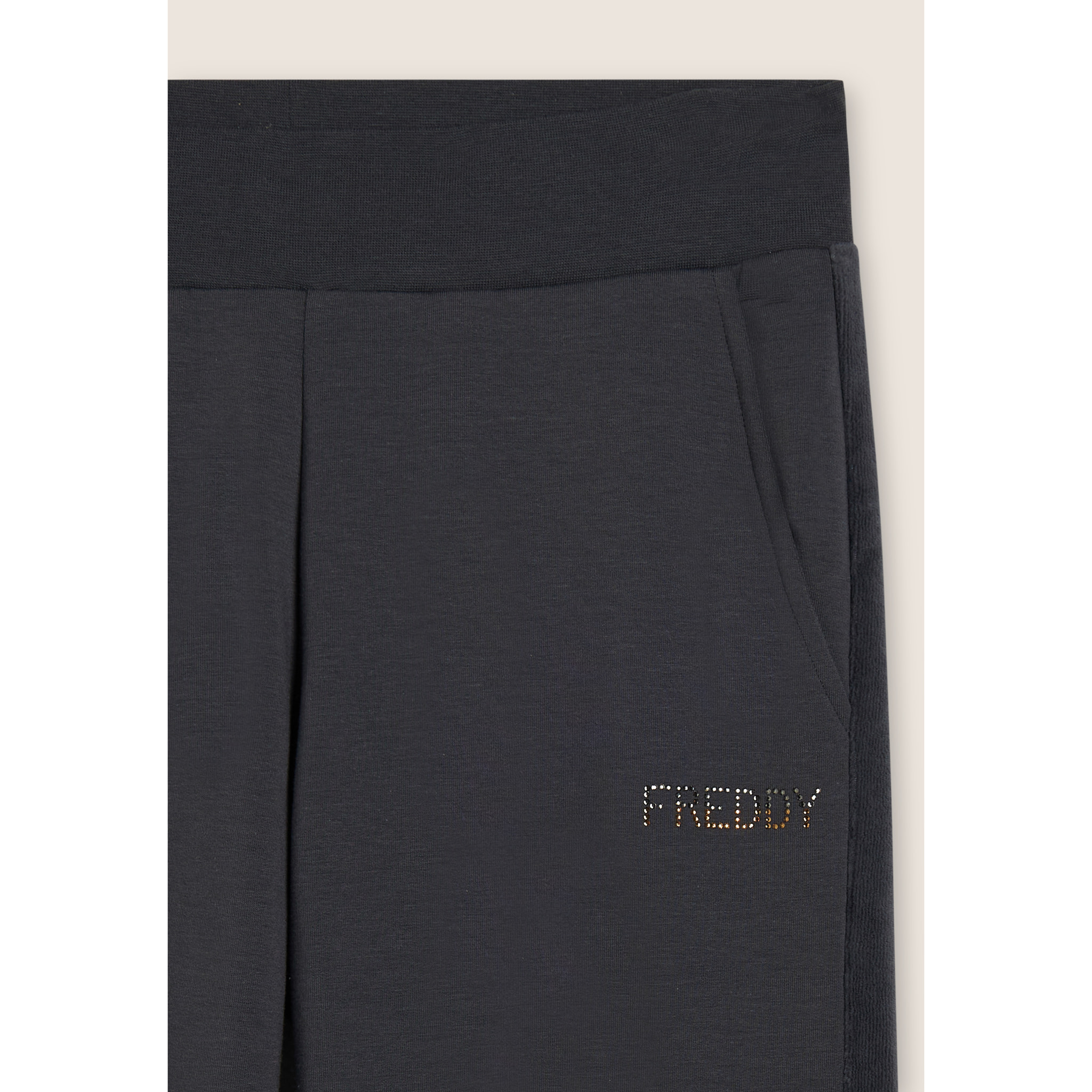 Pantaloni sportivi da donna con inserto in velluto