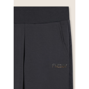 Pantaloni sportivi da donna con inserto in velluto