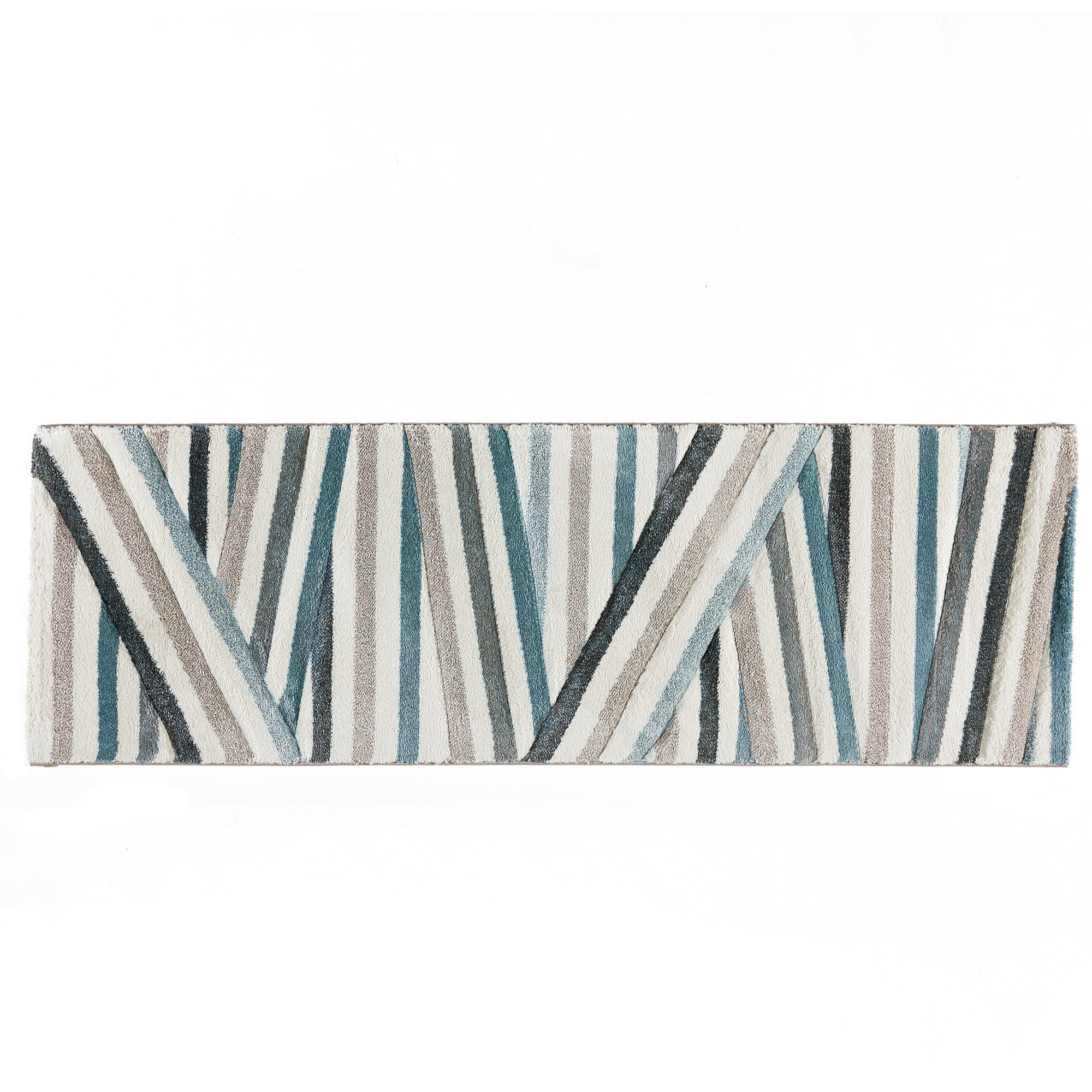 Tomasucci Tappeto corsia LINES PASTEL CREAM - BLUE multicolore