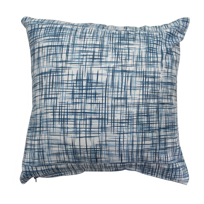 Cuscino 40x40 con federa Tie and dye blue