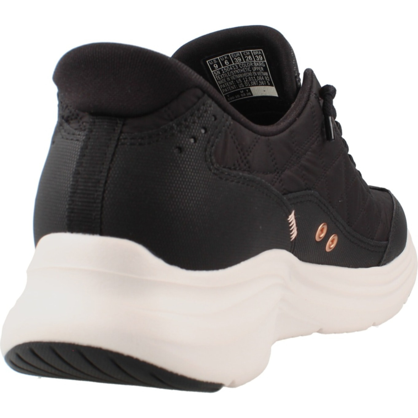 Sneakers De  Mujer Contour Foam Golden Hour Negro