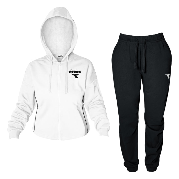 Tuta Donna DIADORA Cotone Felpato Full Zip Art.102182268