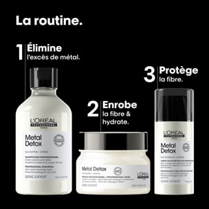 Serie Expert Metal Detox - Coffret Shampooing Anti-Métal 300ml + Masque Protecteur 250 ml + Crème Haute Protection 100ml