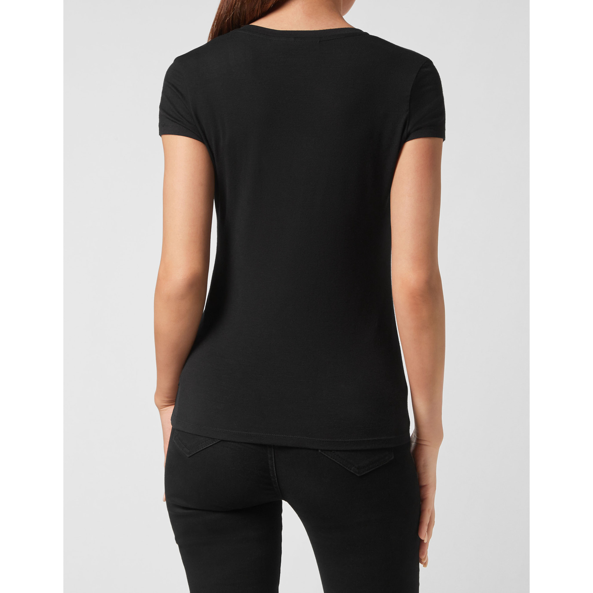 PHILIPP PLEIN Camiseta cuello pico HEXAGON