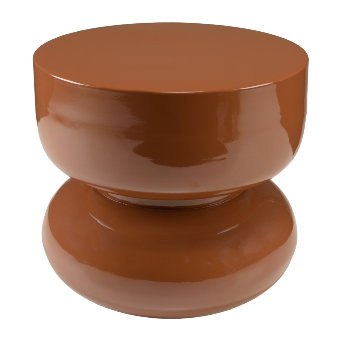 HORTENSE - Table d'appoint design en fer couleur brun