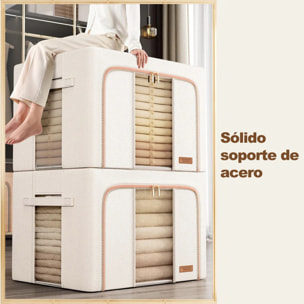 Caja de almacenaje plegable de piel