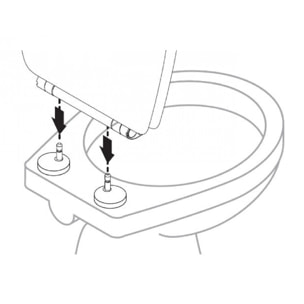 Abattant easy clip à descente assistée imprimé de graffs - Orange