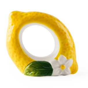 Set 6 Porte-Serviettes Excelsa – Amalfi, Céramique Jaune