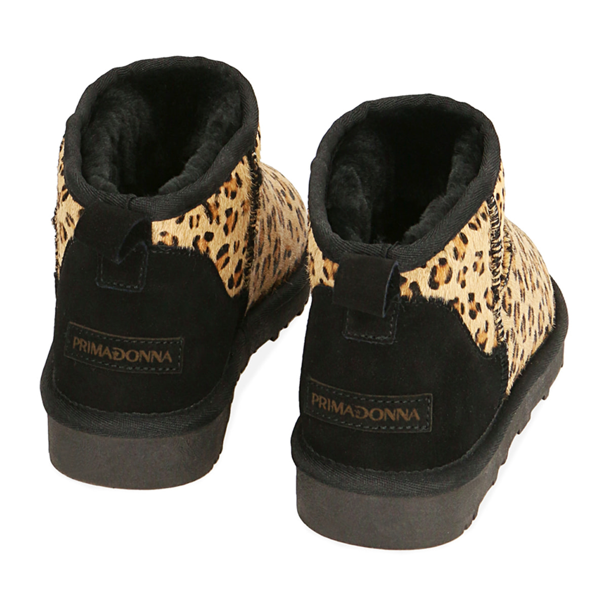 Botines de ante leopardo