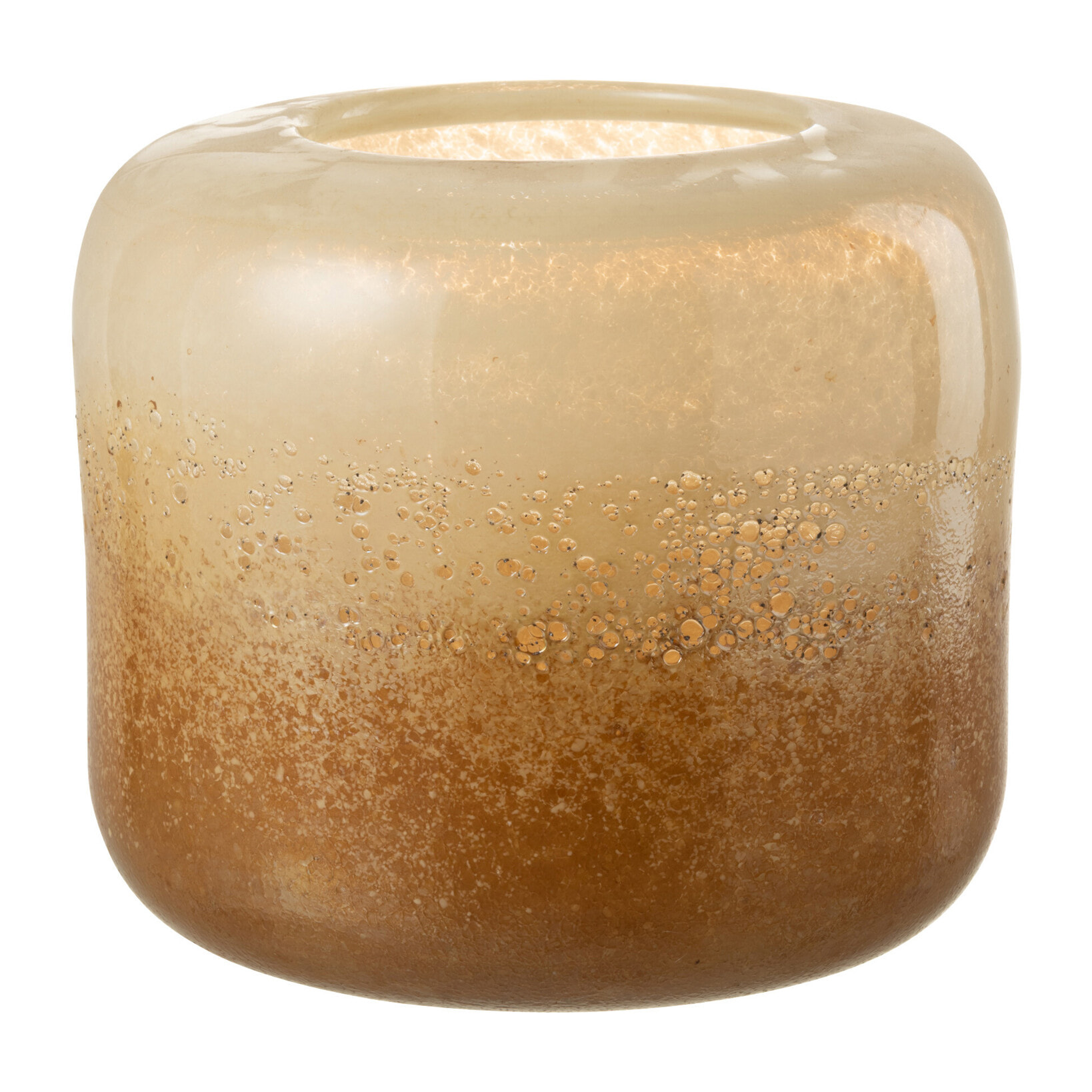 J-Line vase Opi - verre - marron/beige - large - Ø 25 cm