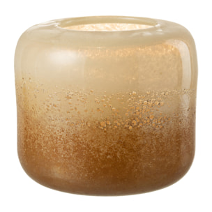 J-Line vase Opi - verre - marron/beige - large - Ø 25 cm