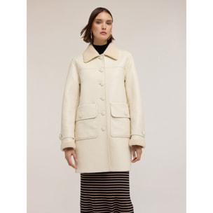 Motivi - Cappotto effetto shearling - Bianco