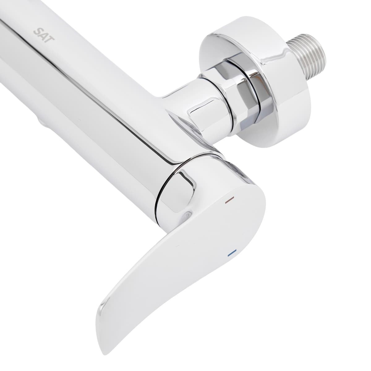 Infinitio mitigeur de douche monocommande mural, sans ensemble de douche, chrome SATBSINF268 avec une garantie de 5 ans