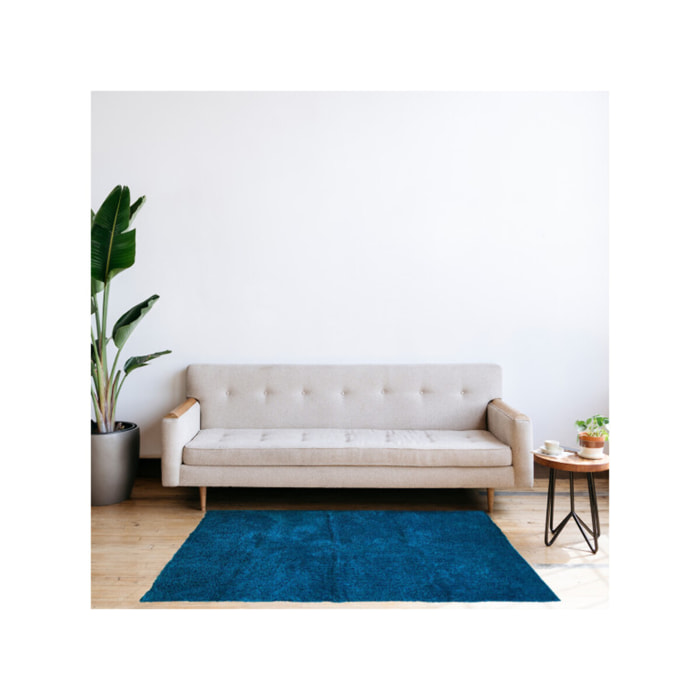 Tapis 200 x 300 cm en tissu doux à poils courts - KARA