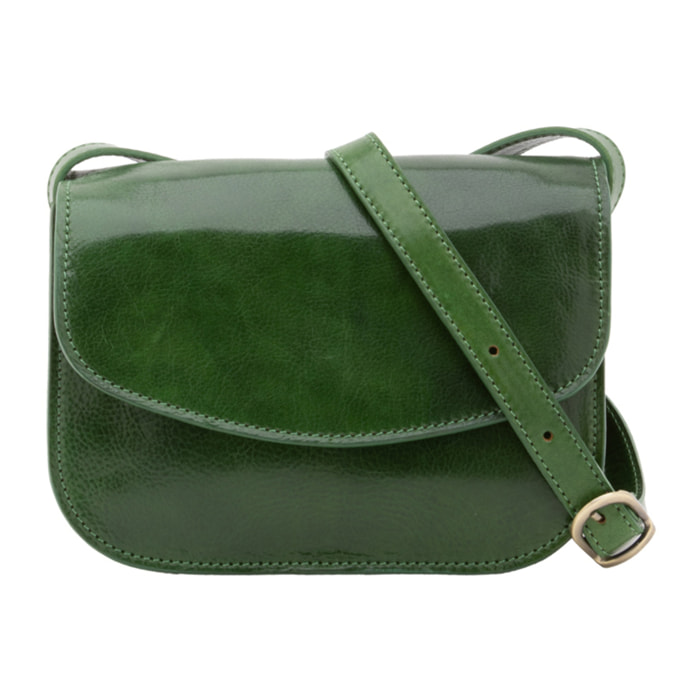 Borsa a tracolla  da donna In Vera pelle Made in Italy 22x16x9,5 cm