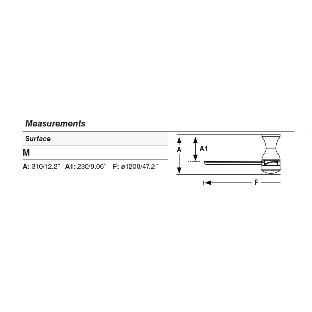 FRASER M LED Ventilateur blanc
