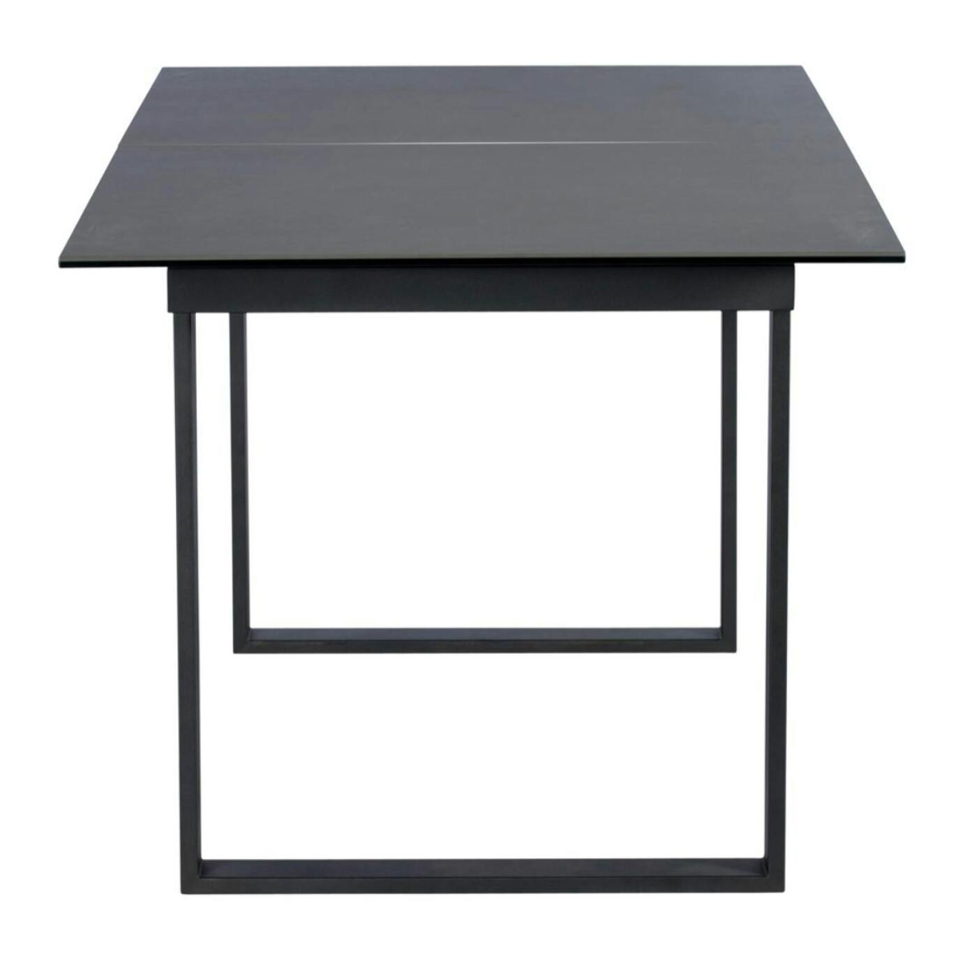 Table extensible 176/216 cm en céramique grise TORONTO