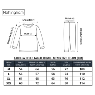 Pigiama Uomo lungo invernale in Cotone Interlock Nottingham, Art. FR44580 Verde