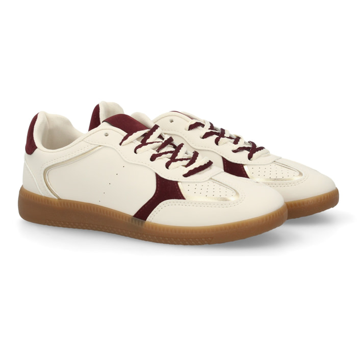 Zapatilla casual con cordón bitono