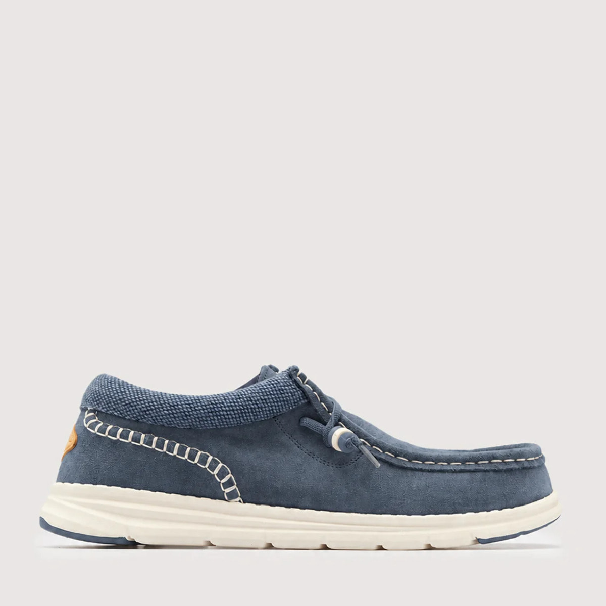 Mocasín Casual Serraje Azul - Yamboo