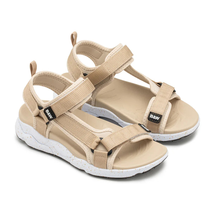 Sandalias Abiertas en Dorado