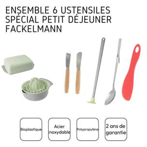 Ensemble de 6 ustensiles spécial petit déjeuner Fackelmann