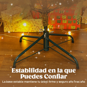Árbol de Navidad Artificial 180 cm, Árbol de Navidad con 772 Ramas Densas y Soporte Metálico Plegable, Fácil Montaje, para Salón, Interior, Verde