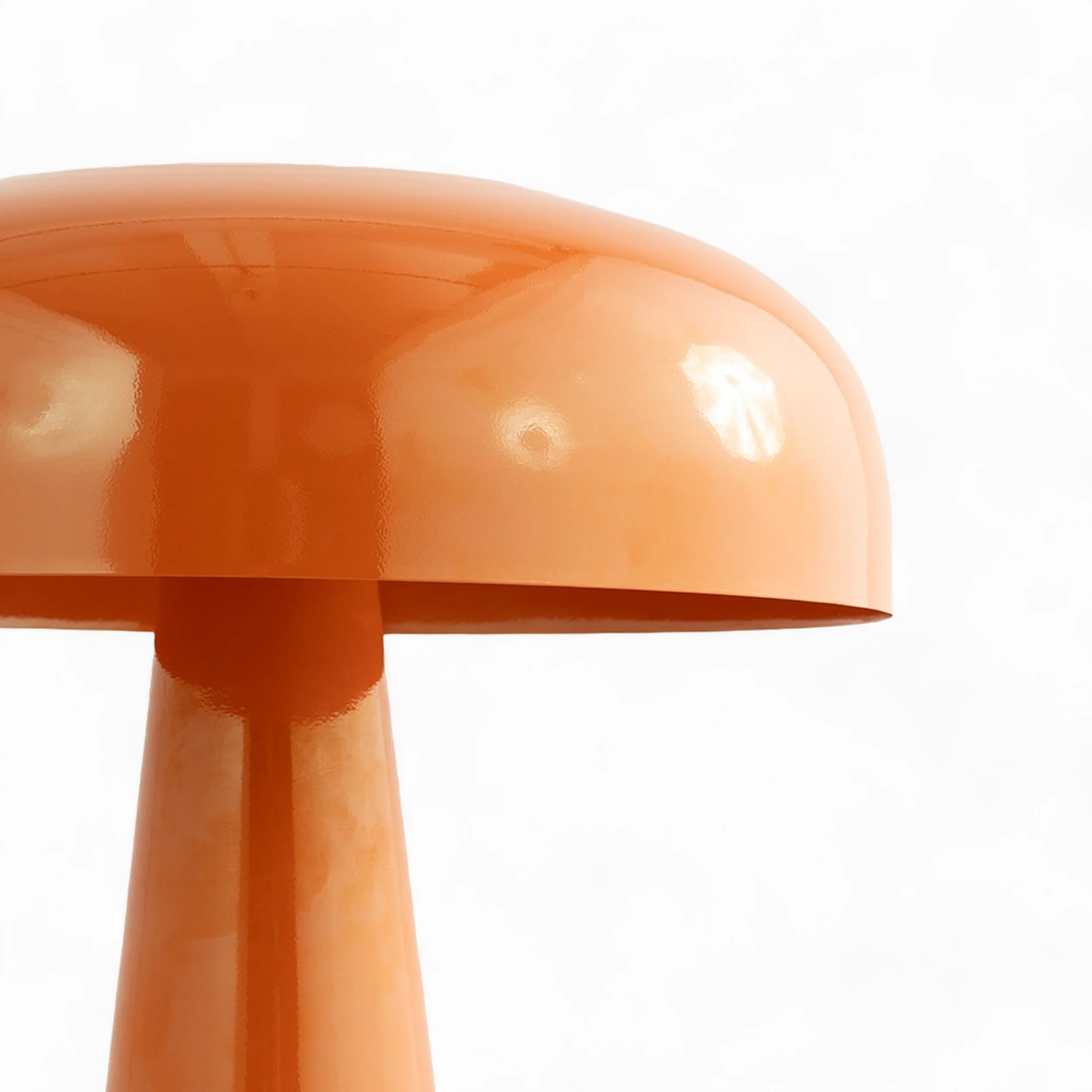 Lampe à poser en métal orange finition brillante - Livia