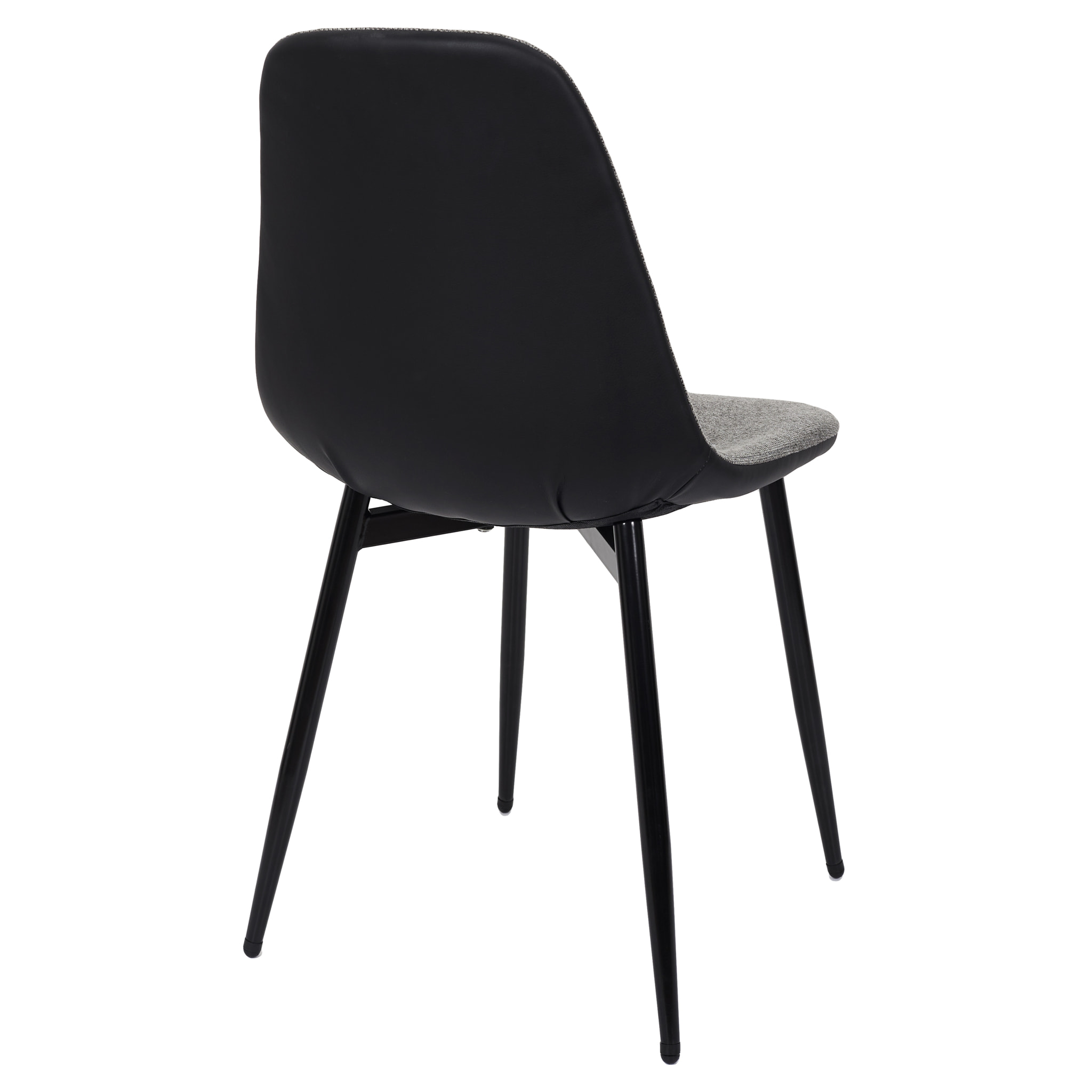Chaise Memphis Gris Et Noir - Lot De 4