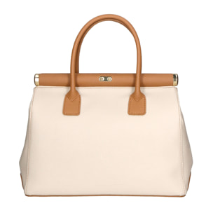 Borsa a mano da donna - Modello Aleria - Vera pelle - 35.0 x 26.0 x 16.0 cm