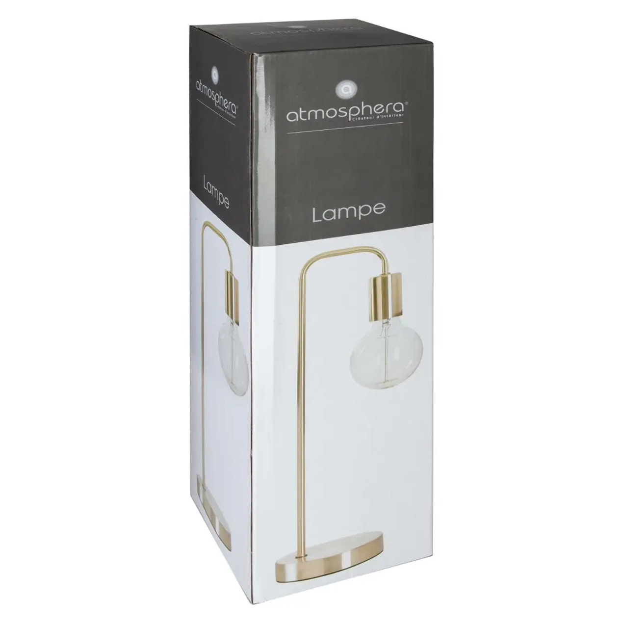 Lampe métal "Keli" doré H45cm