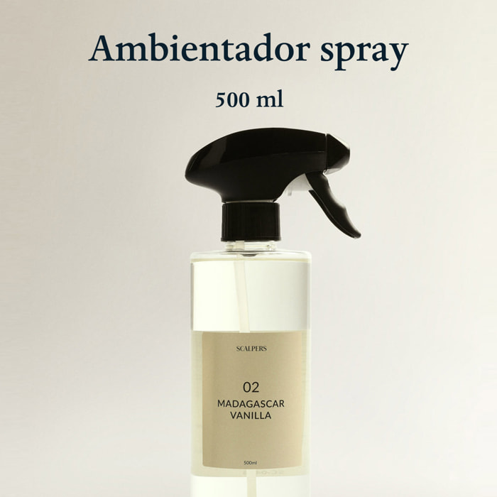 Difusor spray de 500ml aroma vainilla de madagascar scalpers